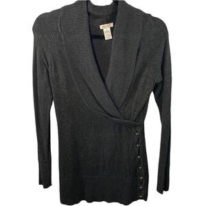 🌑 Cache Dark Gray Sweater - Size Small